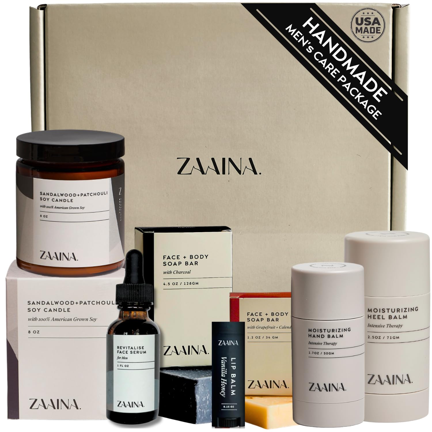 ZAAINA face serum from the care package for daily skin nourishment.