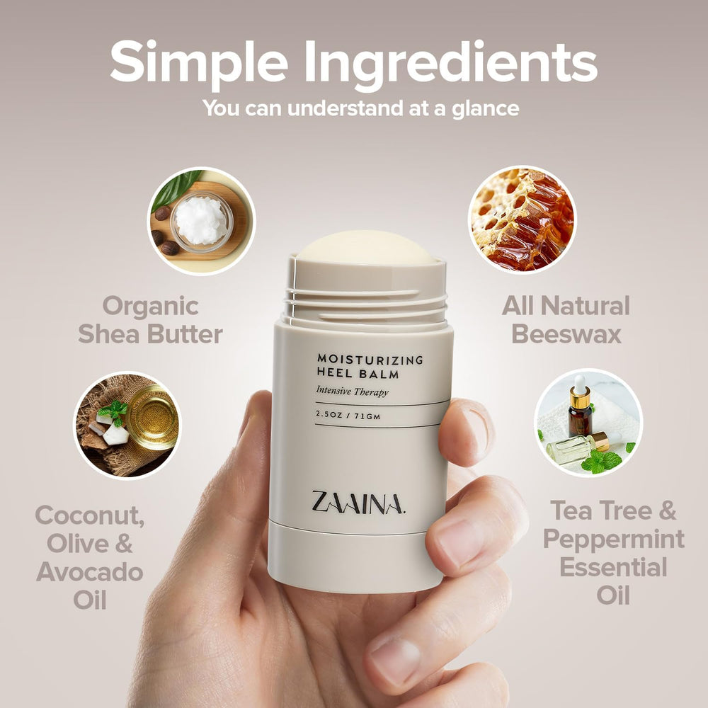 ZAAINA vanilla honey lip balm for hydrated, kissable lips.