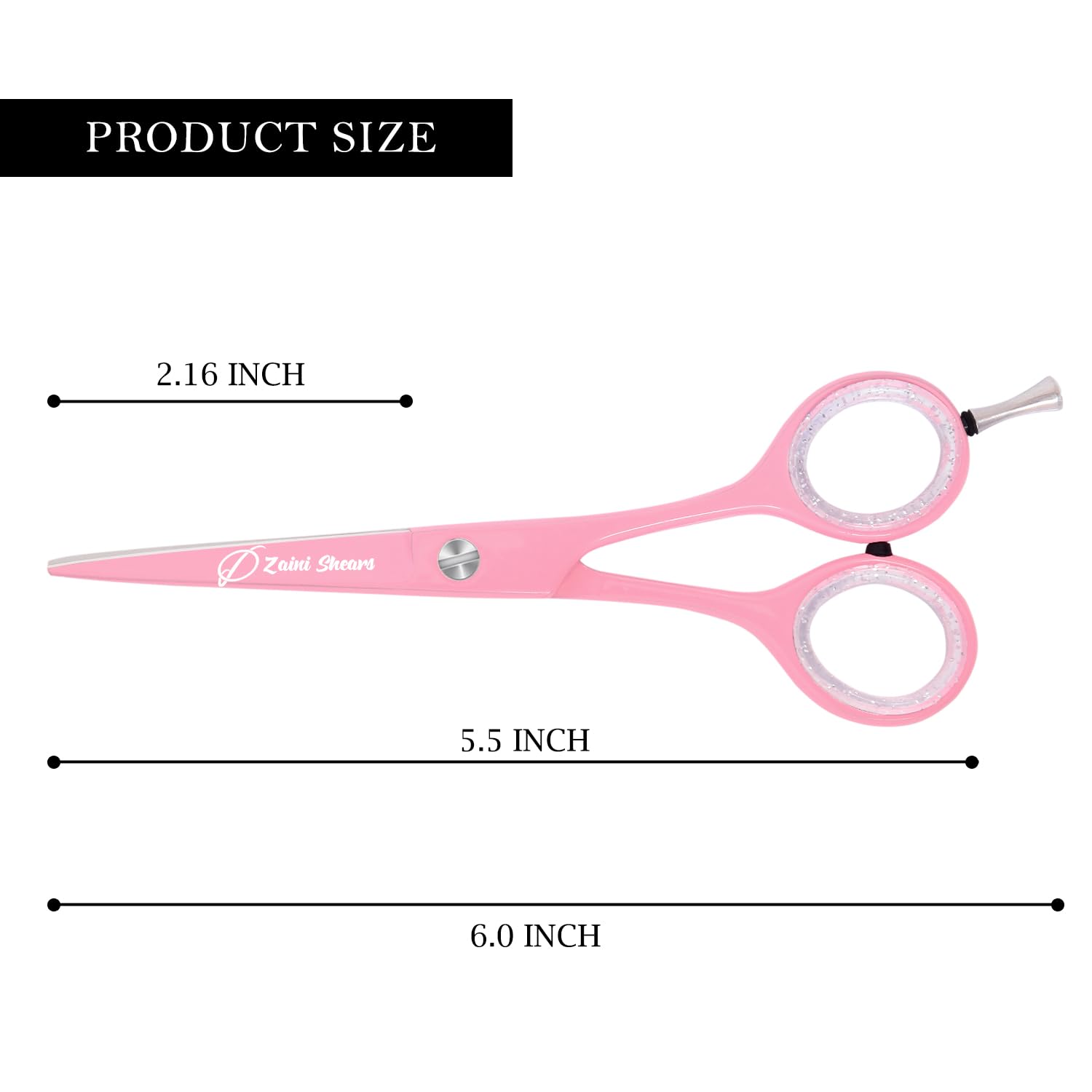 Zaini Shears ergonomic handle design supports steady, controlled cuts