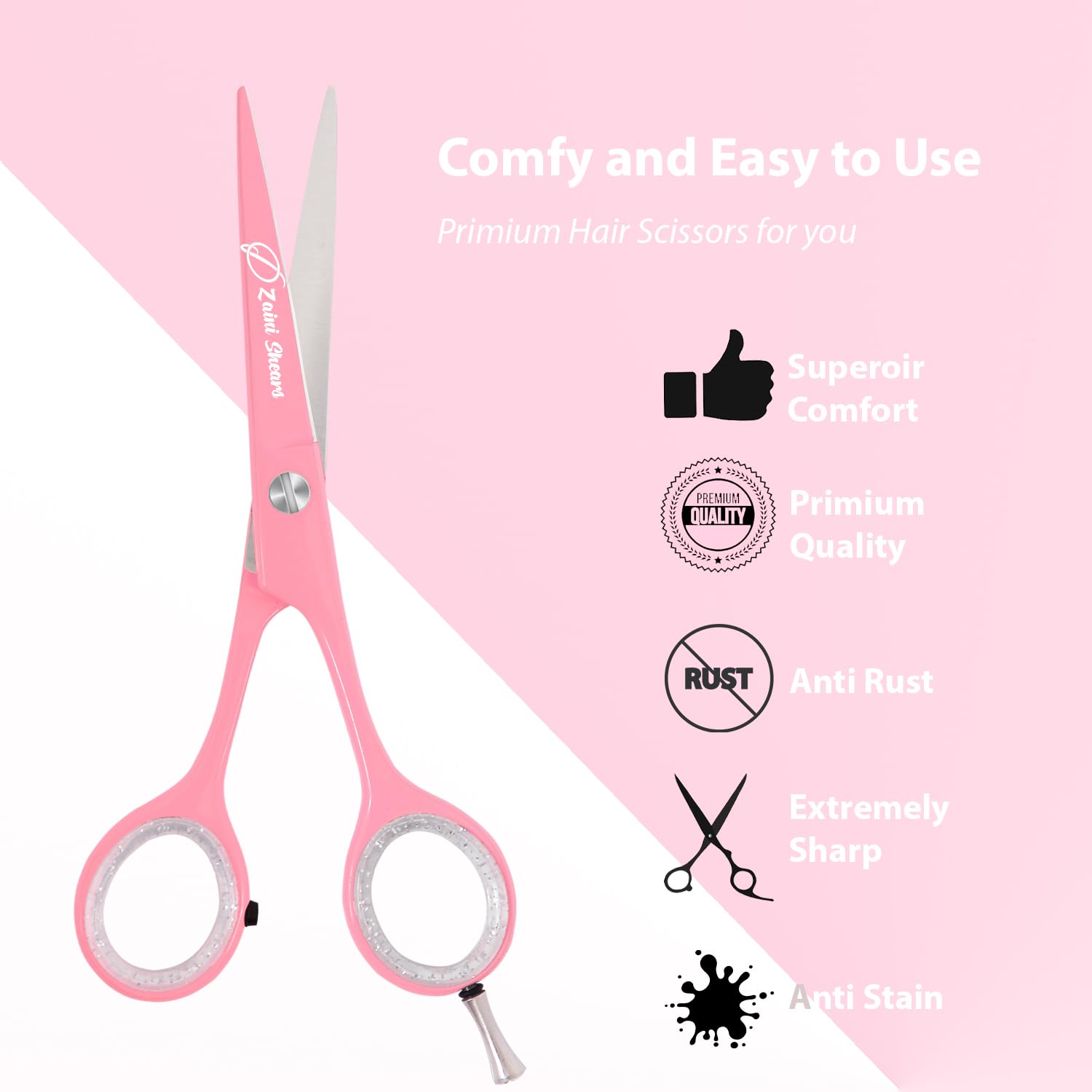 Zaini Shears precision-cutting blades for versatile professional trimming