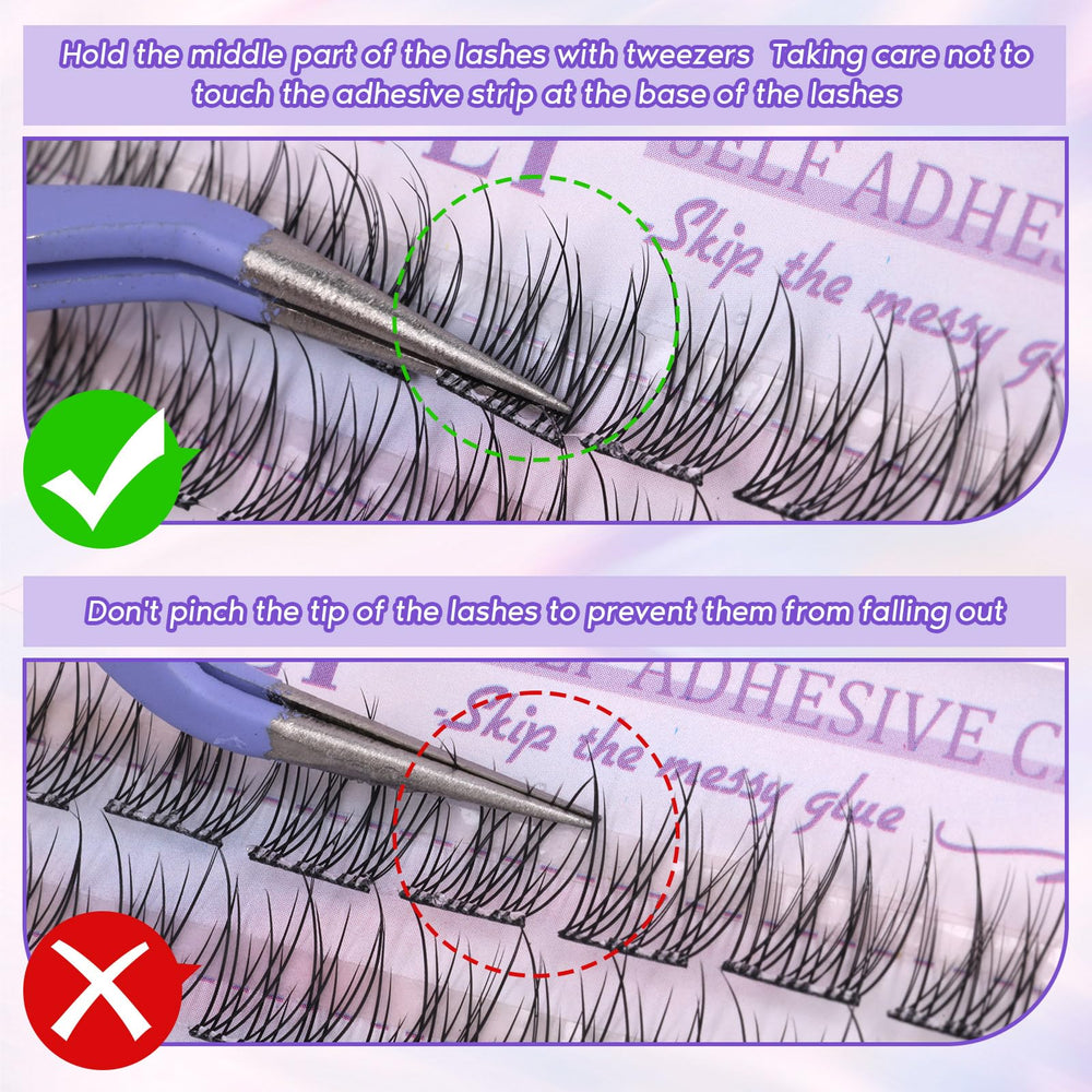 Zanlufly 3D effect lashes add dimension with a natural look.