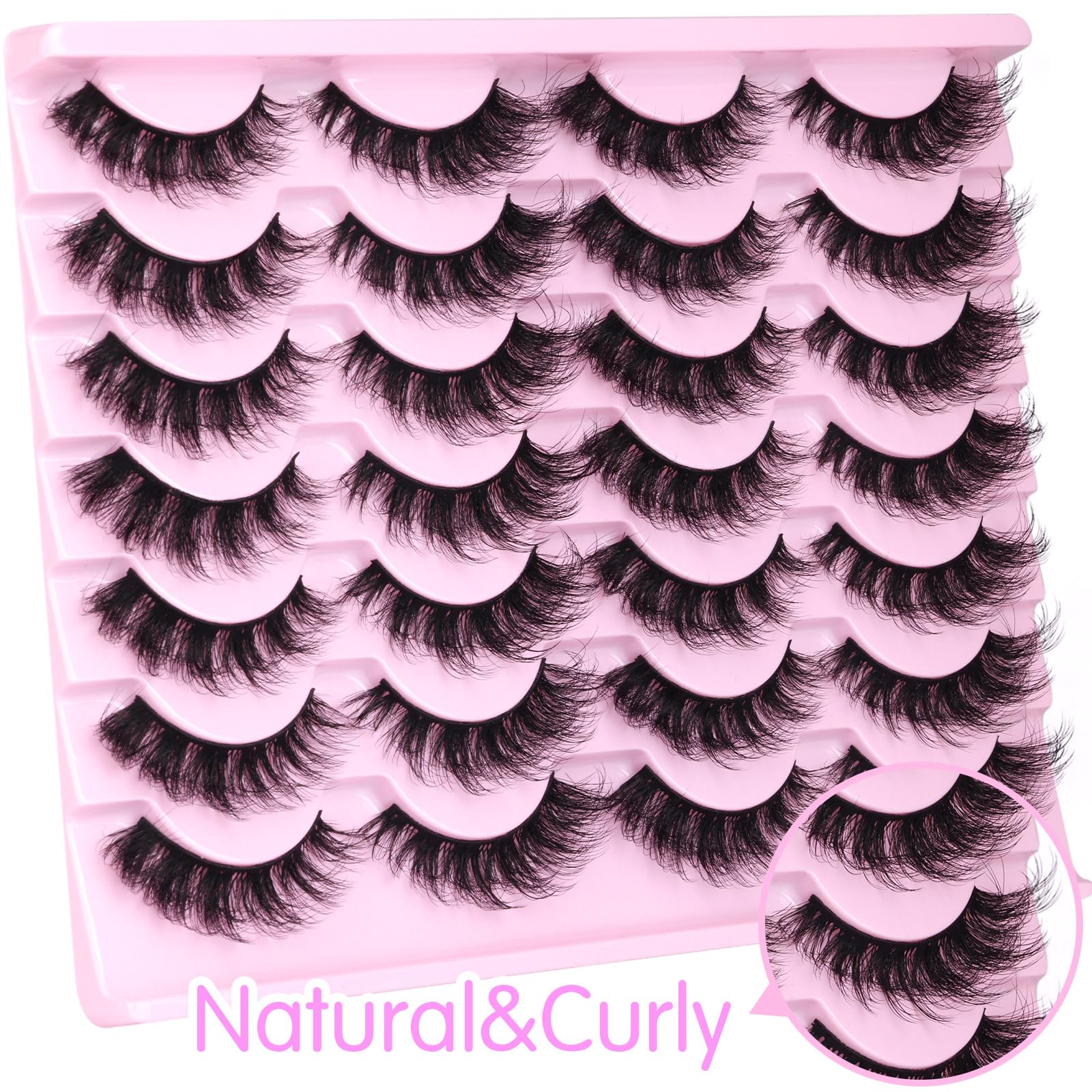 zanlufly 8D volume lashes close-up showing dramatic fullness.