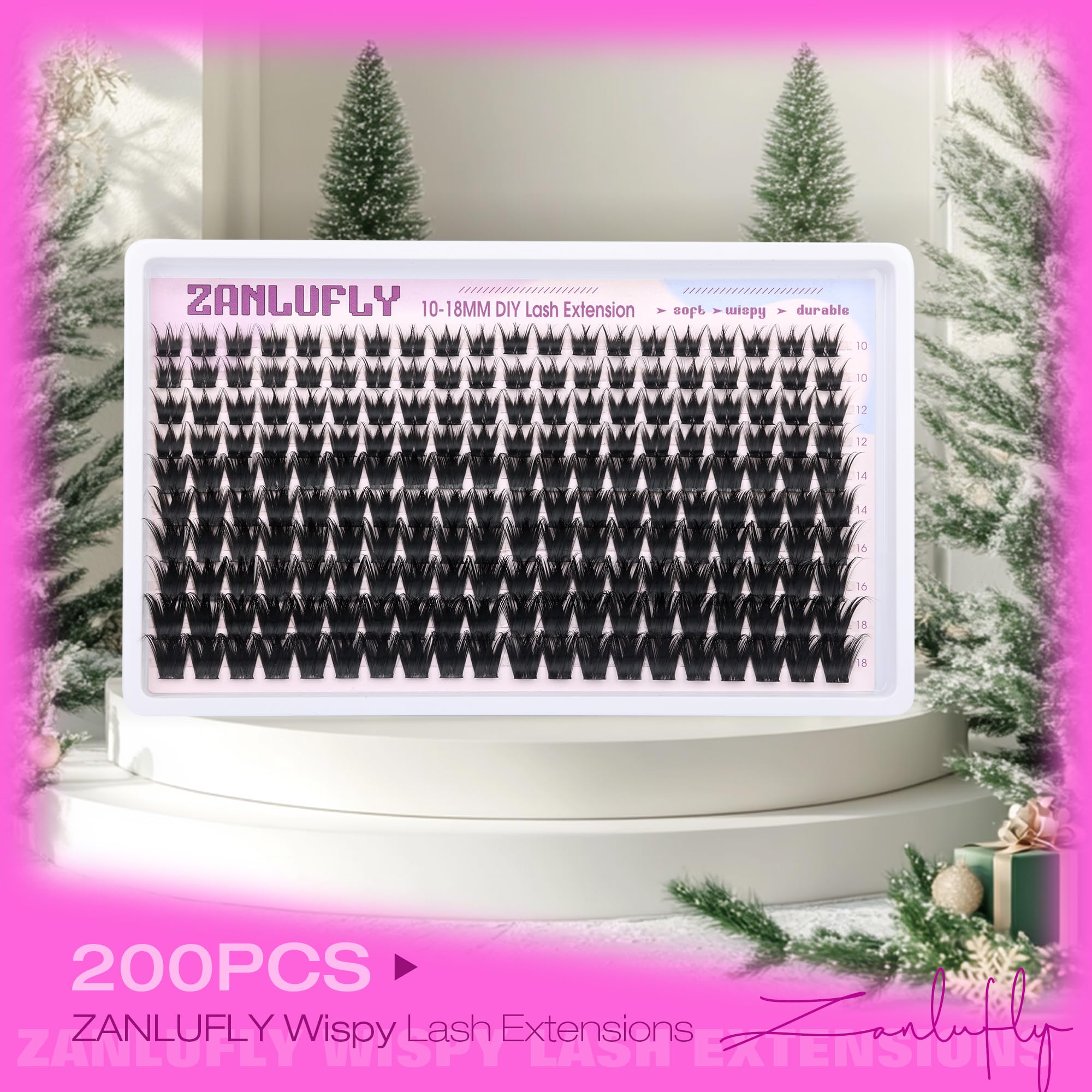 ZANLUFLY DIY eyelash extensions for quick, customizable looks.