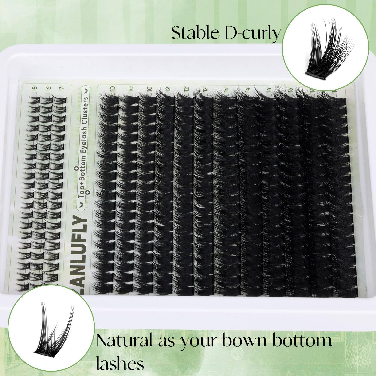 Beginner-friendly cluster lashes for easy at-home upgrades, ZANLUFLY.