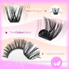 Zanlufly d-curly lash extensions for at-home use