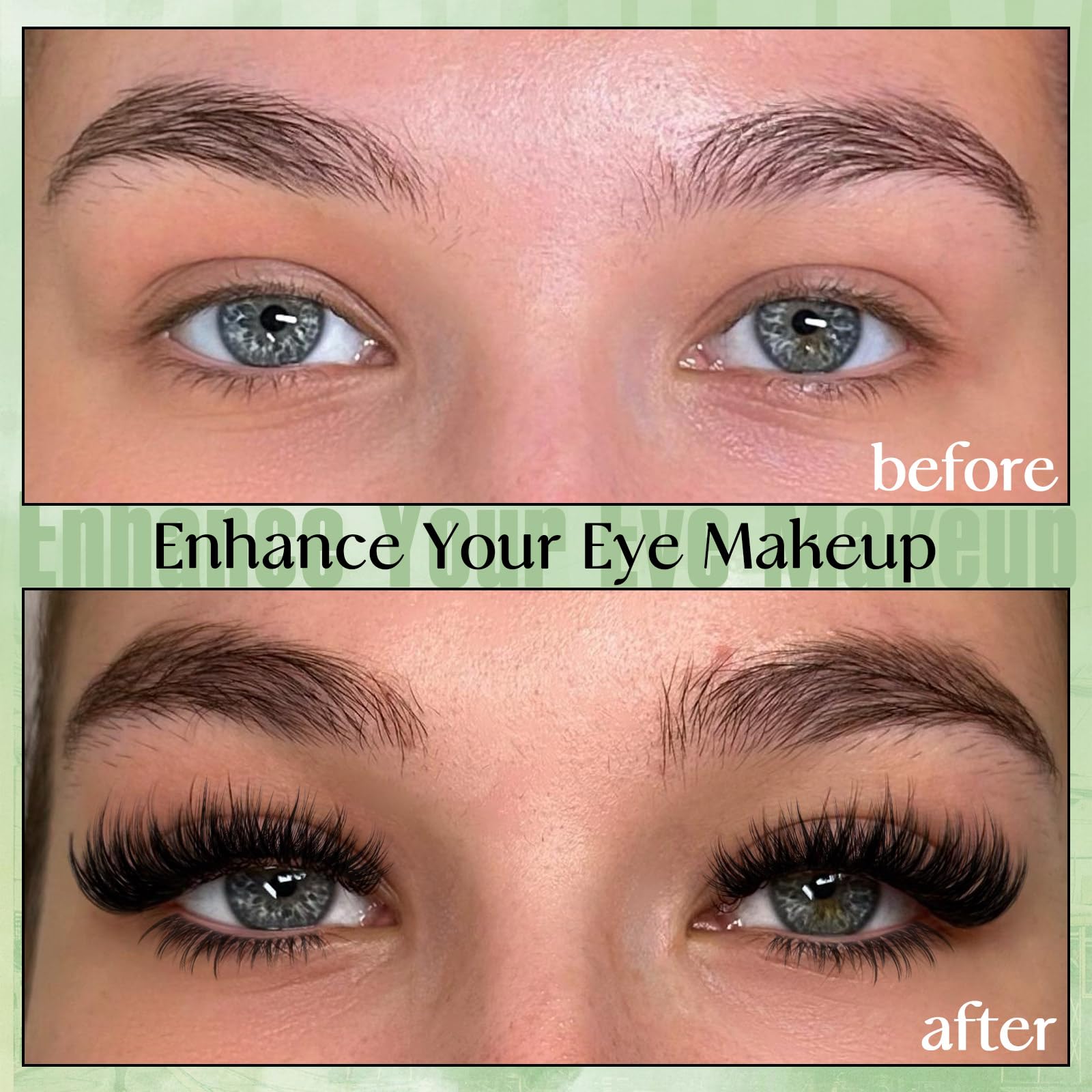 DIY lash extensions at home in versatile lengths, ZANLUFLY.