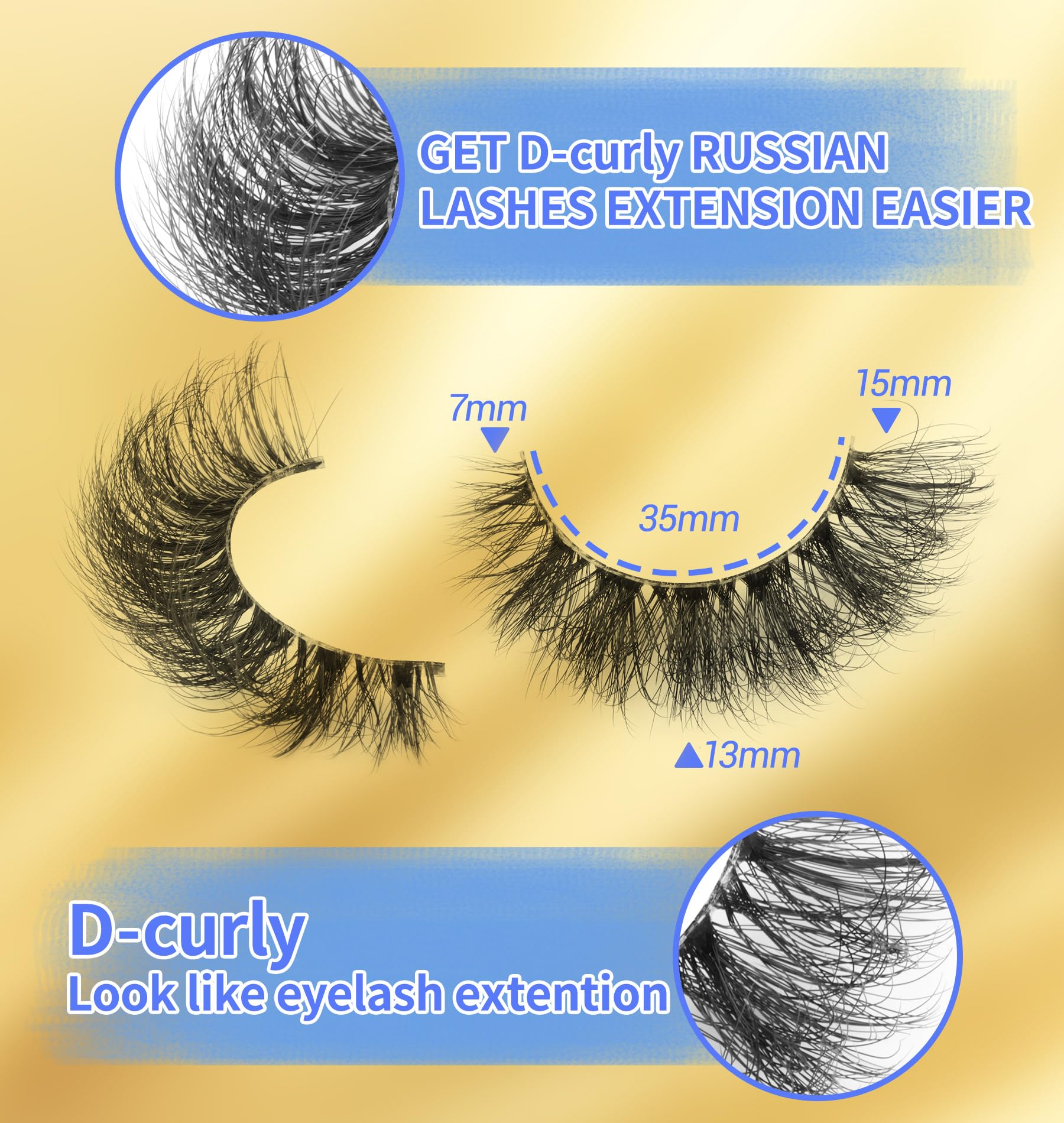 Zanlufly lashes with invisible band for natural look