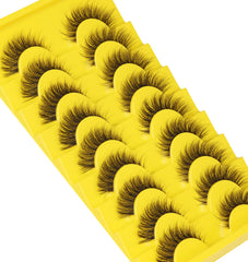 Zanlufly 9-pair pack offering reusable lightweight lashes