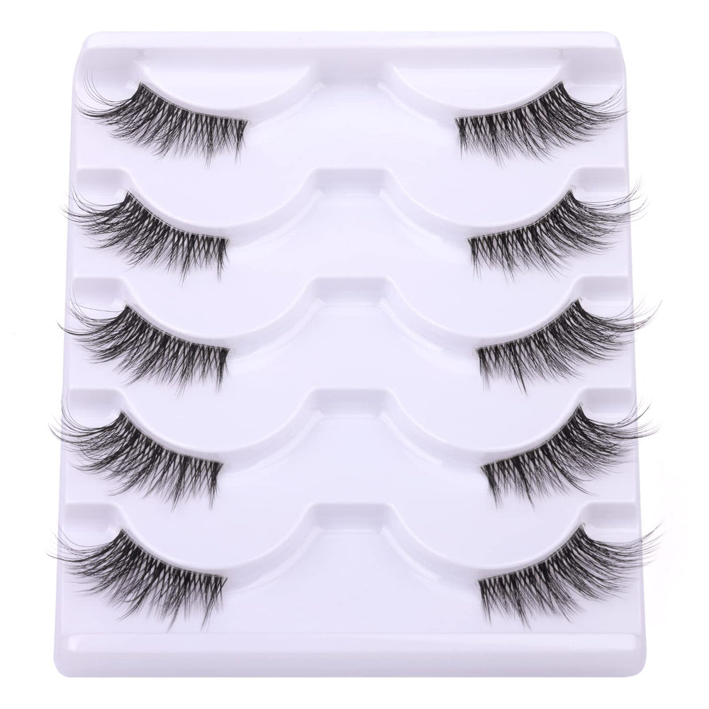 Zanlufly Half Lashes ready-to-wear and reusable after multiple uses.