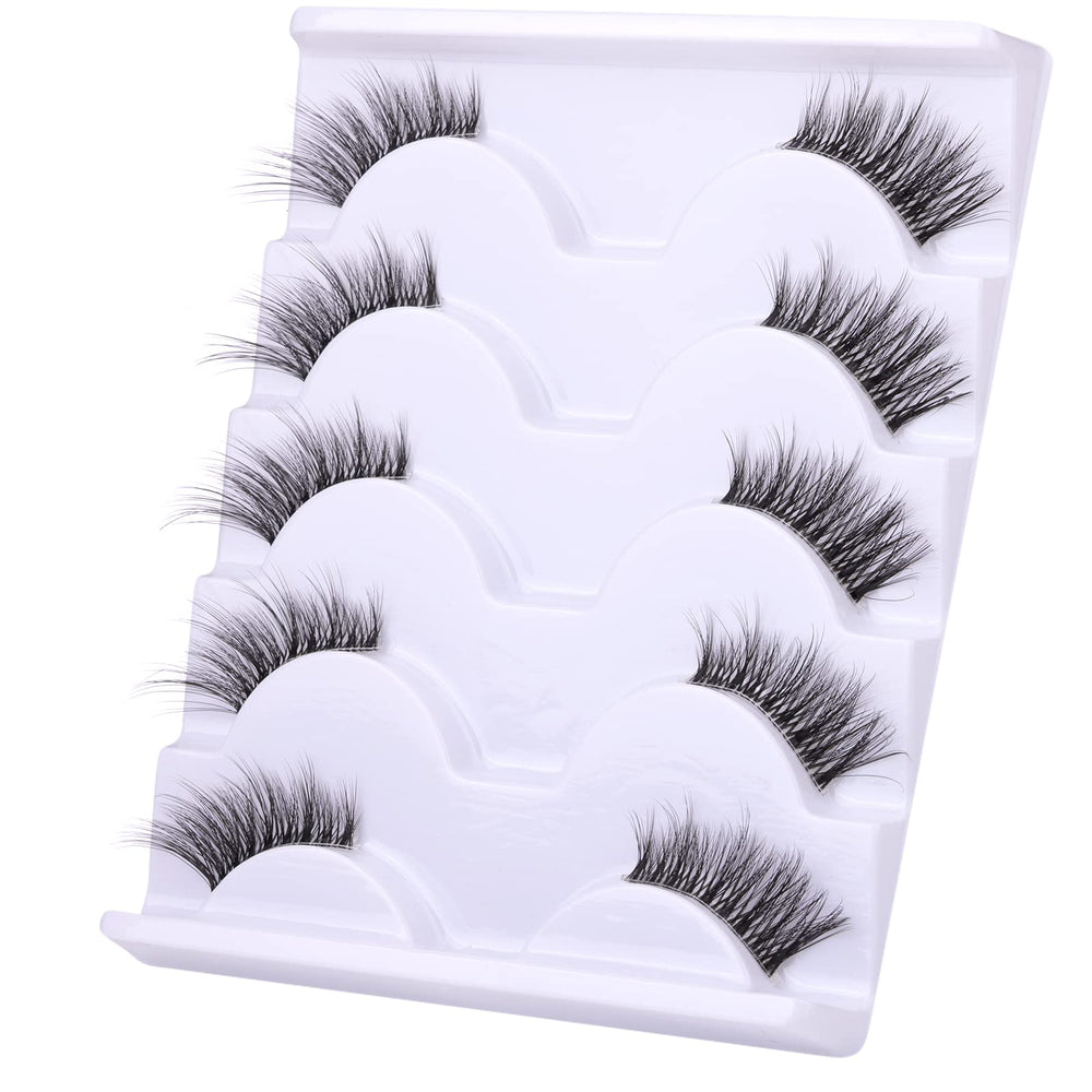 Zanlufly Half Lashes slender stems for an authentic extension-like look.