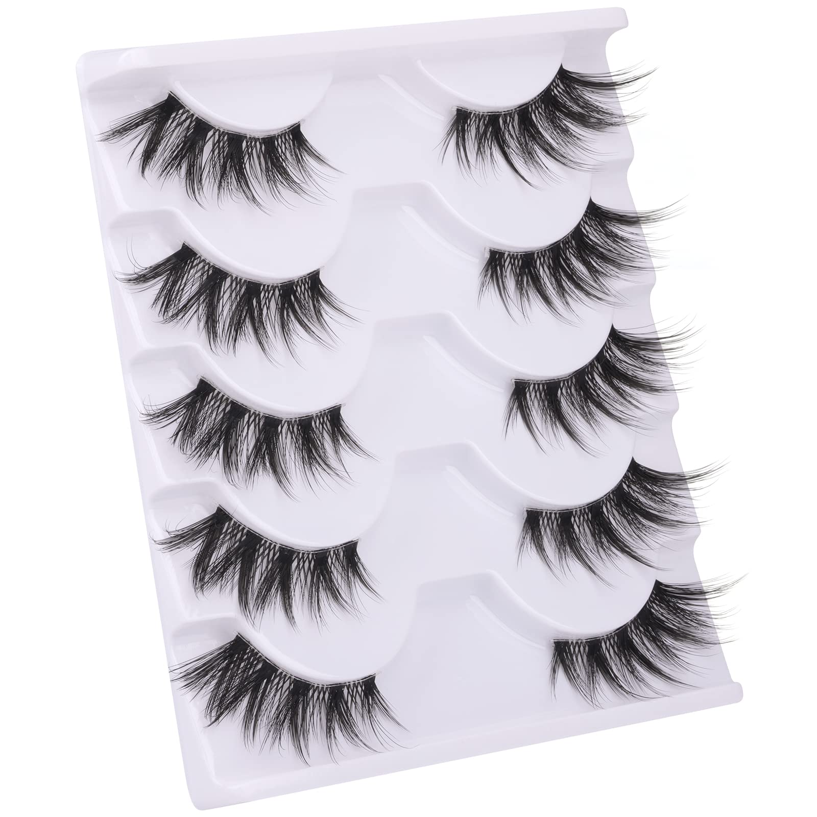 Zanlufly Half Lashes three-quarter length creates balanced glamour.