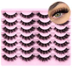 zanlufly mink lashes cat eye design for a bold daily look.