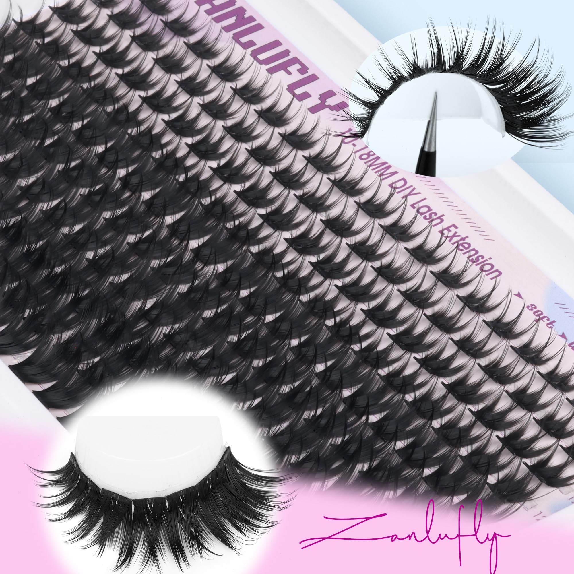 ZANLUFLY reusable lash clusters stay in shape after multiple uses.