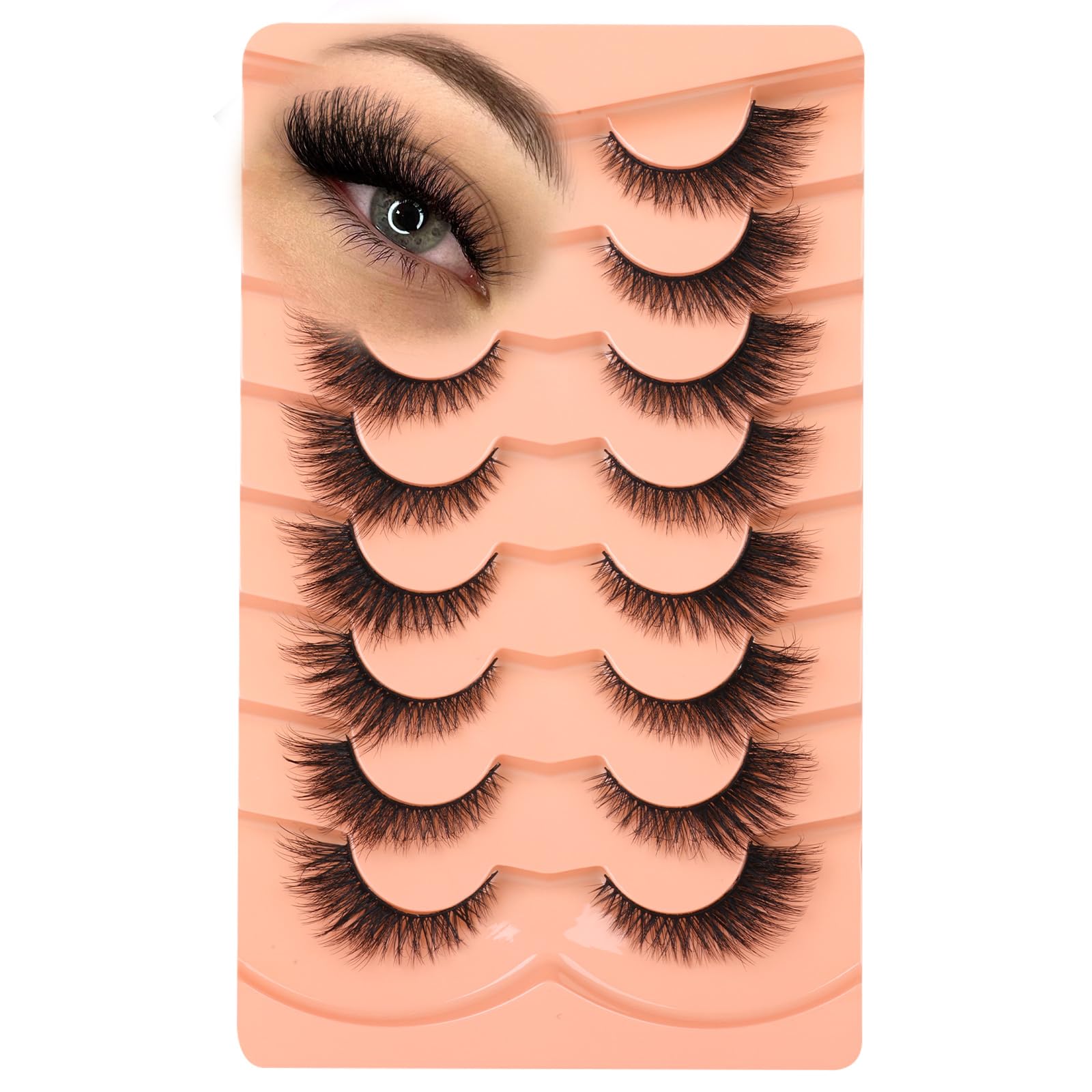Zanlufly reusable lashes care guide image showing cleaning and storage.