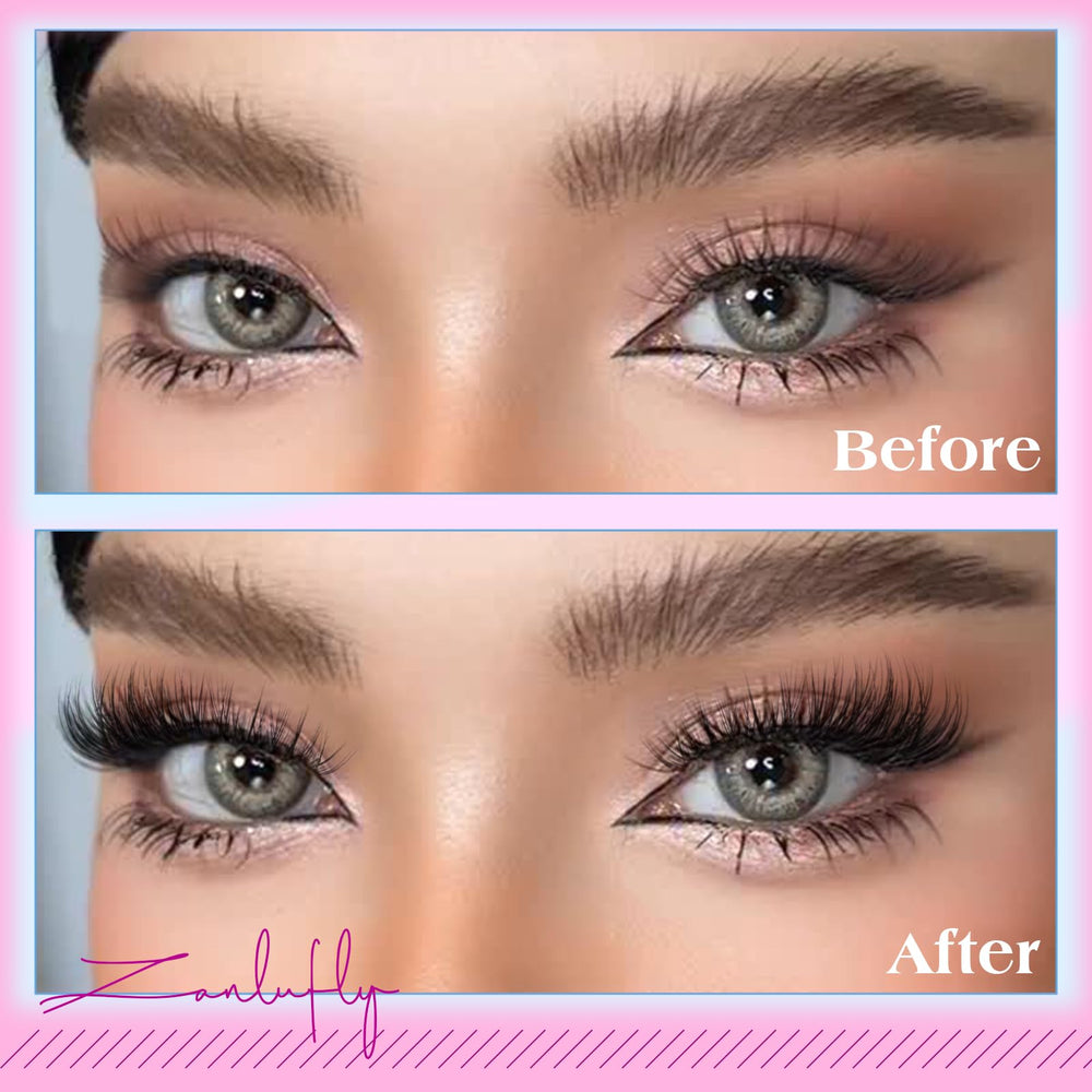Zanlufly lashes length options 8-14mm