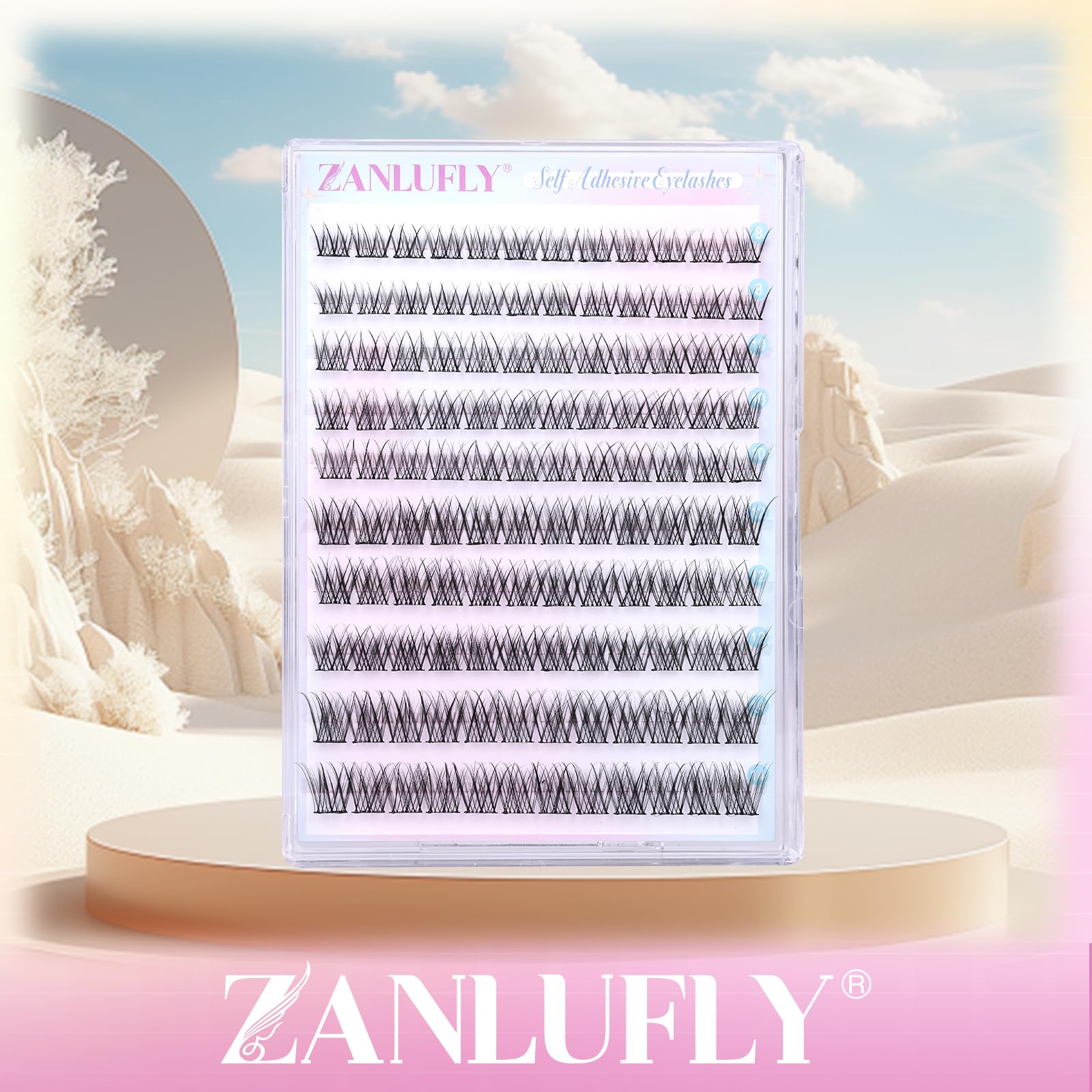 Zanlufly reusable lashes with proper care extend wear