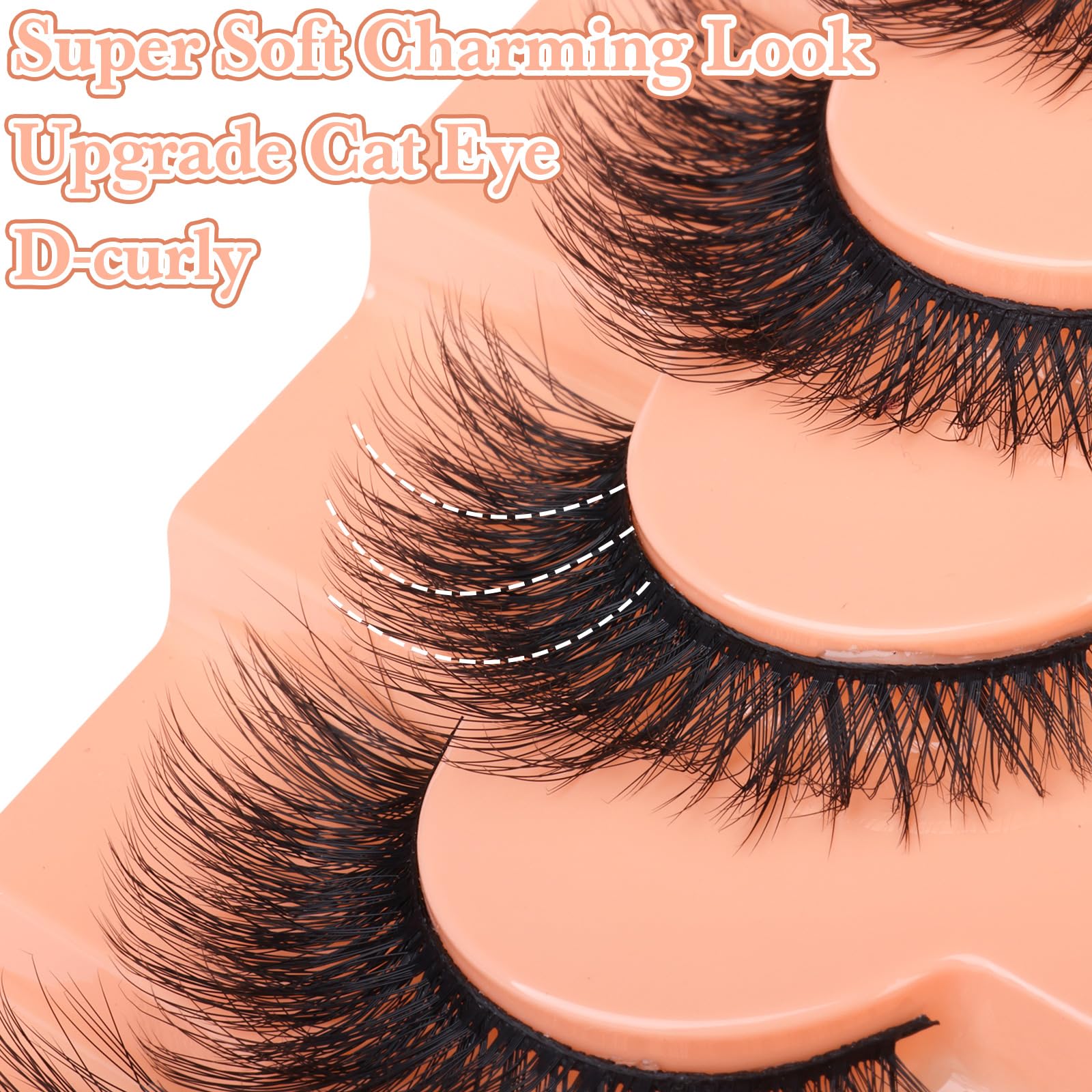 Zanlufly soft lightweight lashes for comfortable all-day wear.