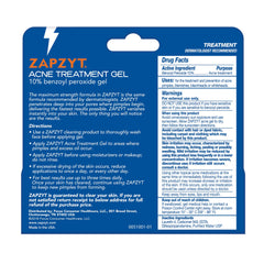Zapzyt gel tube close-up highlighting oil-free, fast-absorbing texture.