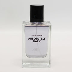 Zara Absolutely Dark packaging closeup highlighting premium presentation.