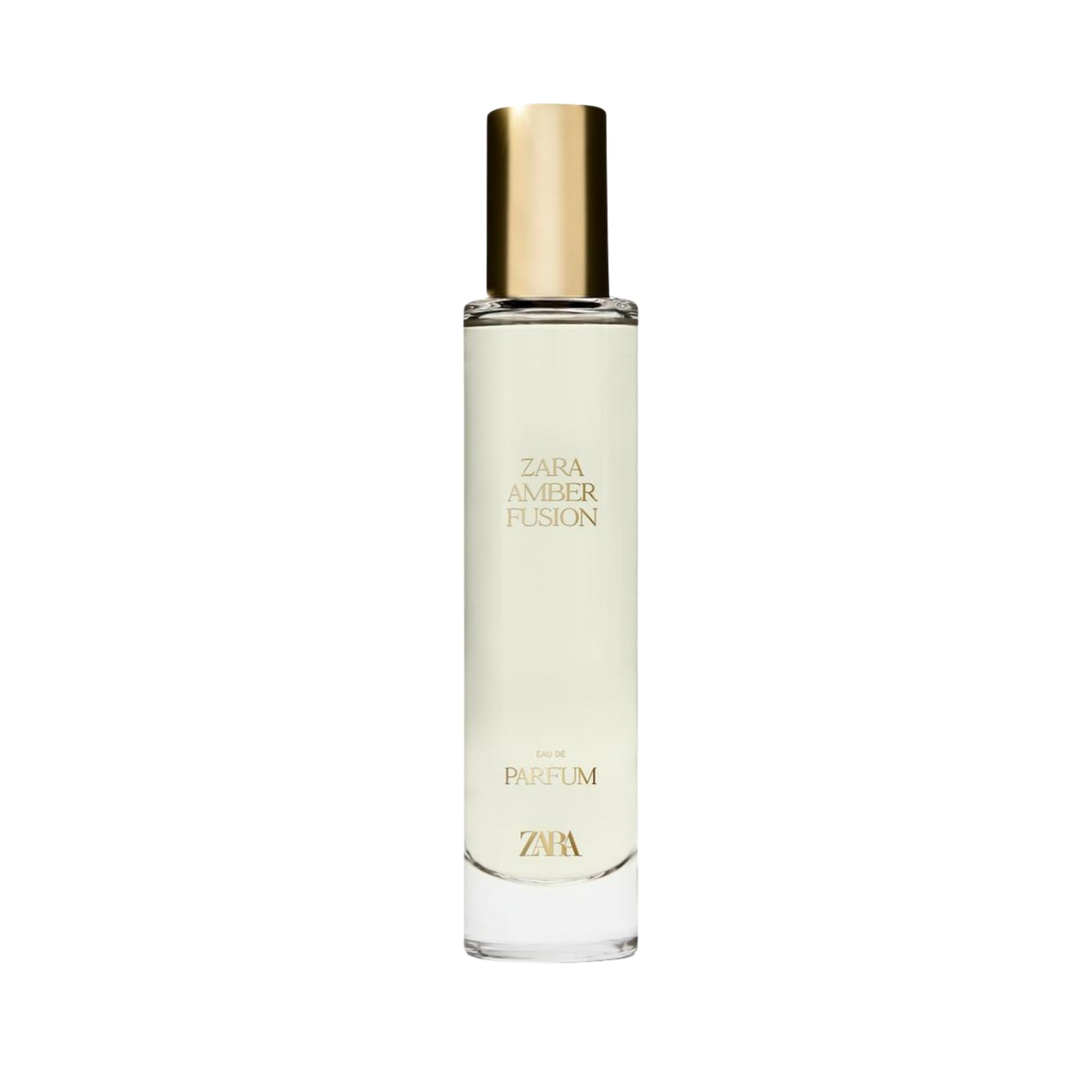 Zara Amber Fusion bottle closeup highlights the refined, bold amber character.