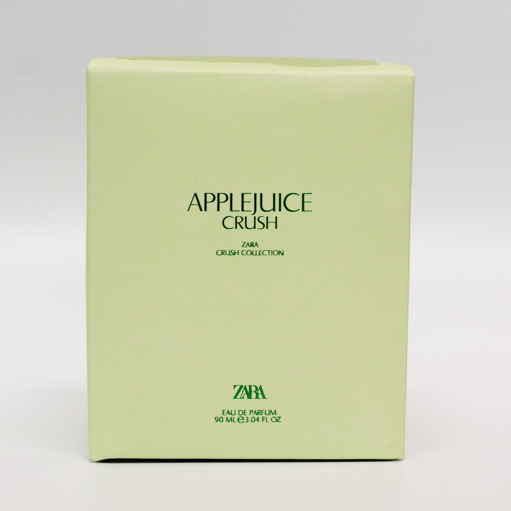 Zara Apple Juice Crush bottle in ambient setting, evokes a fresh and carefree vibe.
