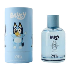 Zara Bluey Ludo Studio bottle front featuring a fresh citrus scent for everyday wear.