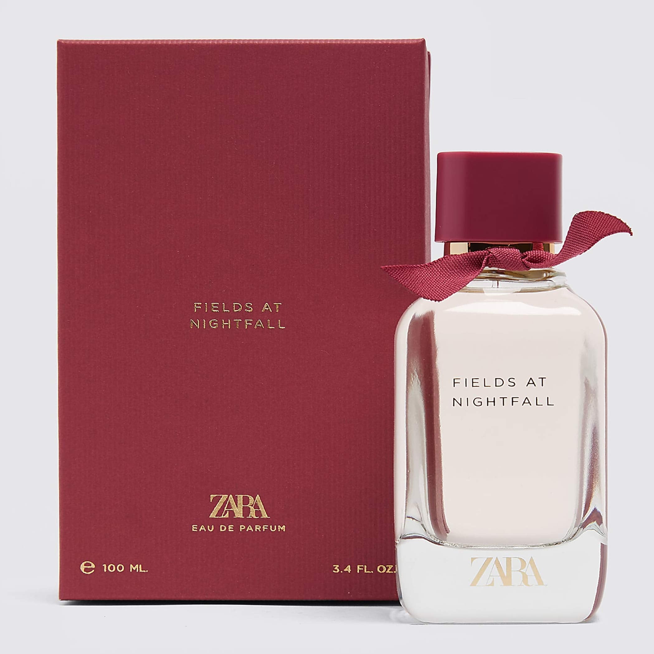 ZARA Fields at Nightfall EDP elegant portrait showcases sophisticated evening fragrance.