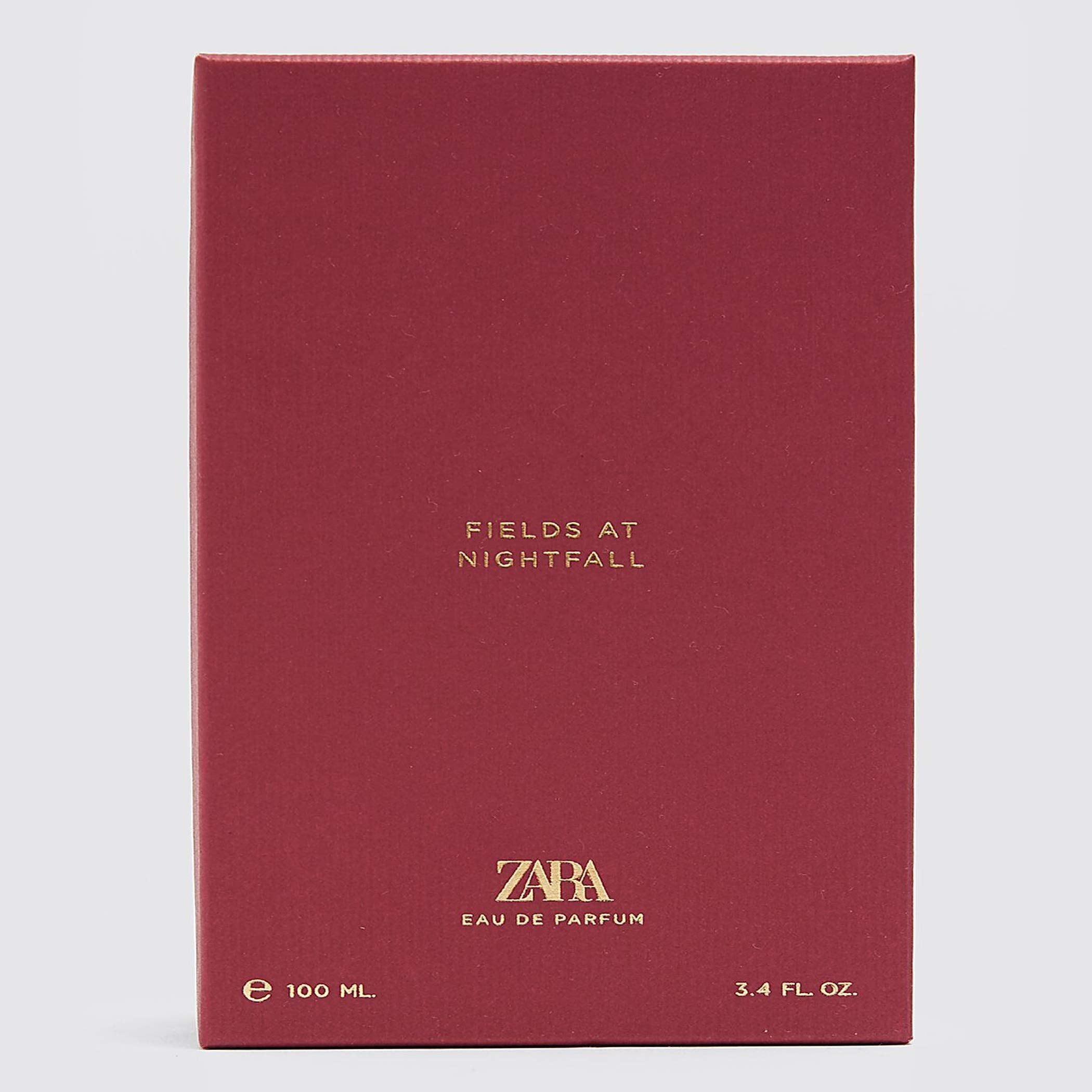ZARA Fields at Nightfall EDP on wrist for long-lasting warmth.