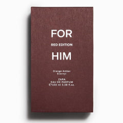 Zara For Him Red Edition packaging box, ideal gift-ready packaging.