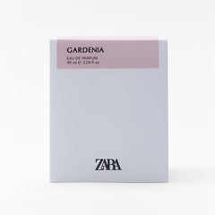 Zara Gardenia box packaging, premium gift-ready presentation for fragrance lovers.