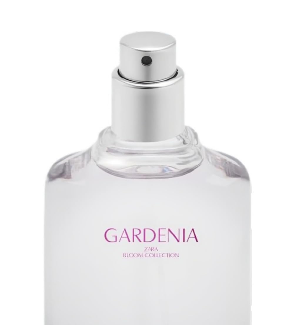 Zara Gardenia perfume box packaging capturing premium branding for unboxing appeal.