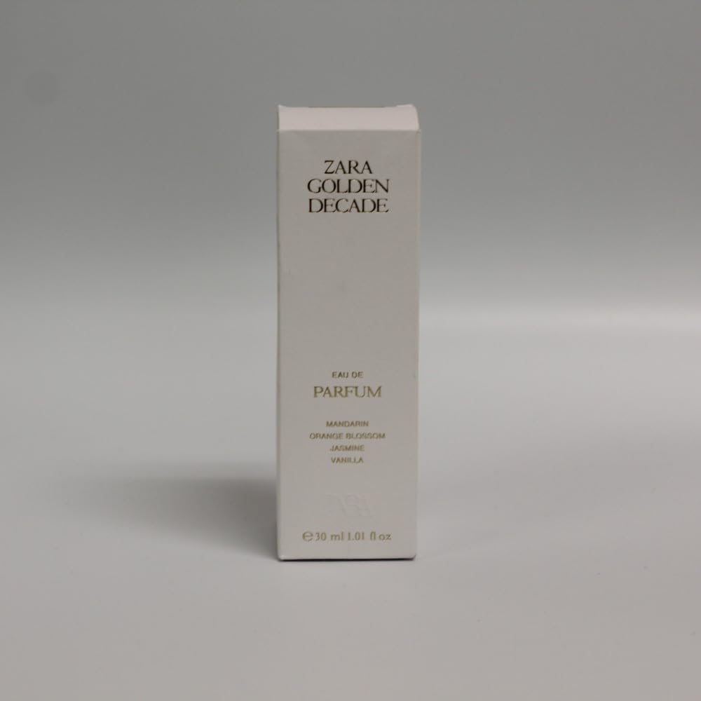 ZARA Golden Decade flacon top view, travel-friendly size for on-the-go