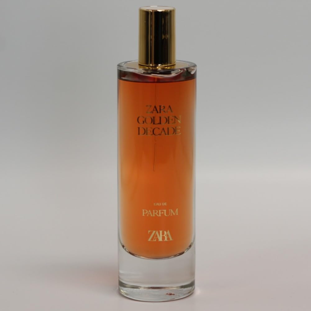 Zara Golden Decade spritz application capturing fresh floral notes