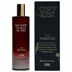 Zara Hypnotic Vanilla Bloom bottle close-up, ideal for elegant evening moments.