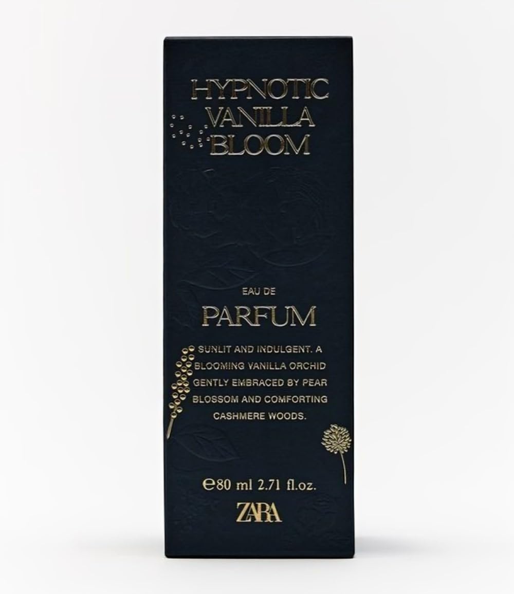 Zara Hypnotic Vanilla Bloom fragrance application, delivers smooth vanilla warmth daily.