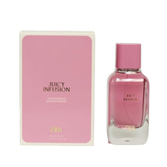 Zara Juicy Infusion bottle front view, stylish everyday fragrance.