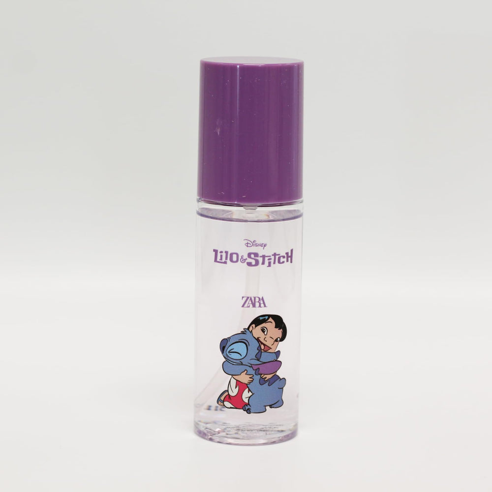 Zara Lielo & Stitch bottle side view highlighting tropical pineapple scent.