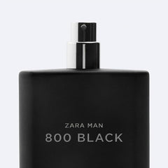ZARA MAN 800 BLACK nocturnal mood; emphasizes power and intensity for night events.