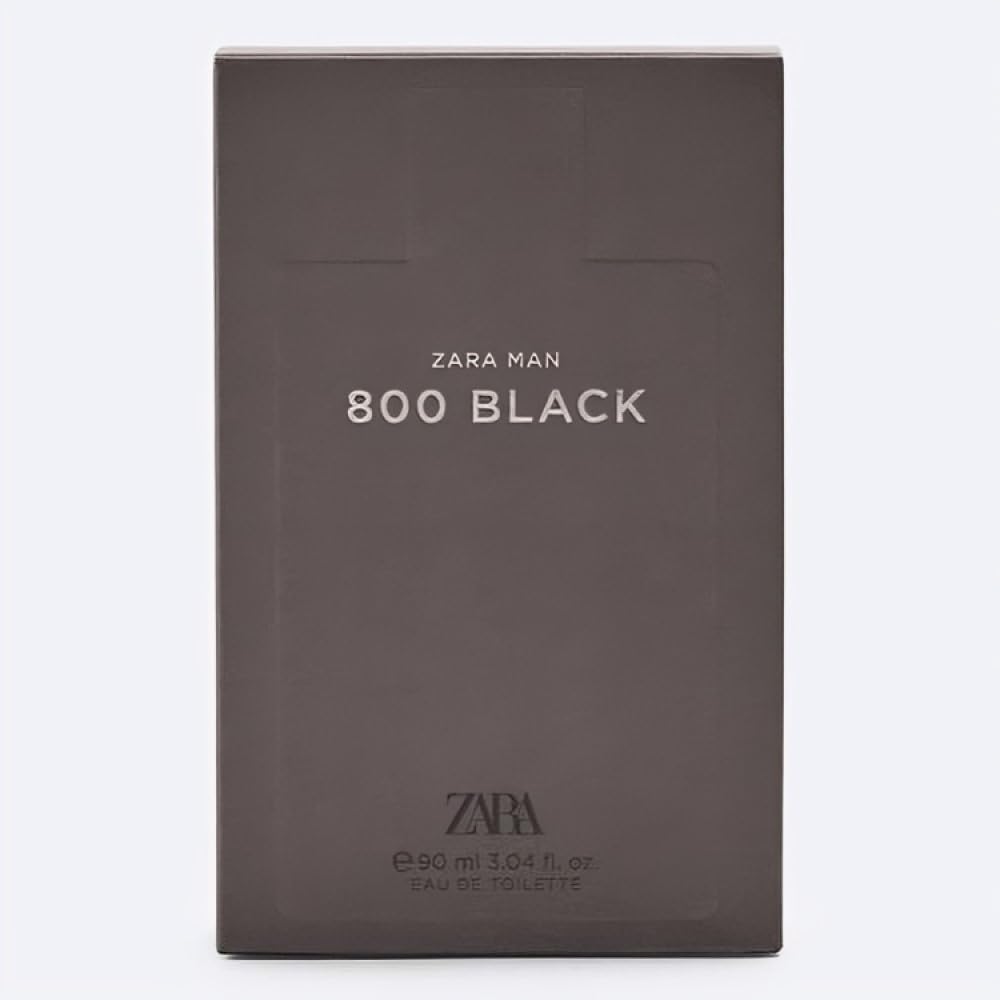 ZARA MAN 800 BLACK packaging box; refined presentation for gifting or display.