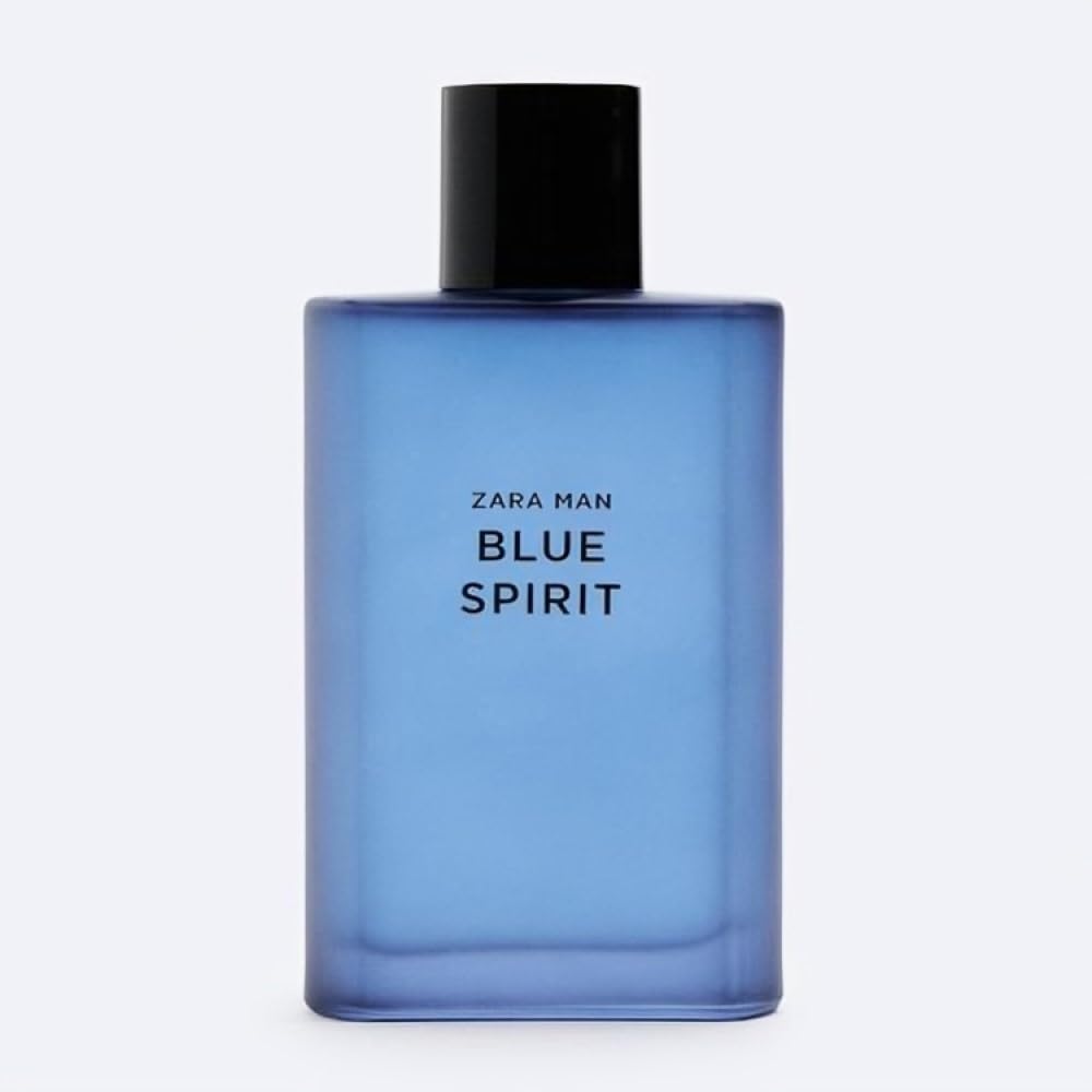 Zara Man Blue Spirit cap close-up highlighting premium hardware for lasting impression.