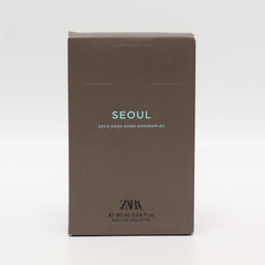 ZARA MAN SEOUL EDT 90 ml packaging box, great gifting option.