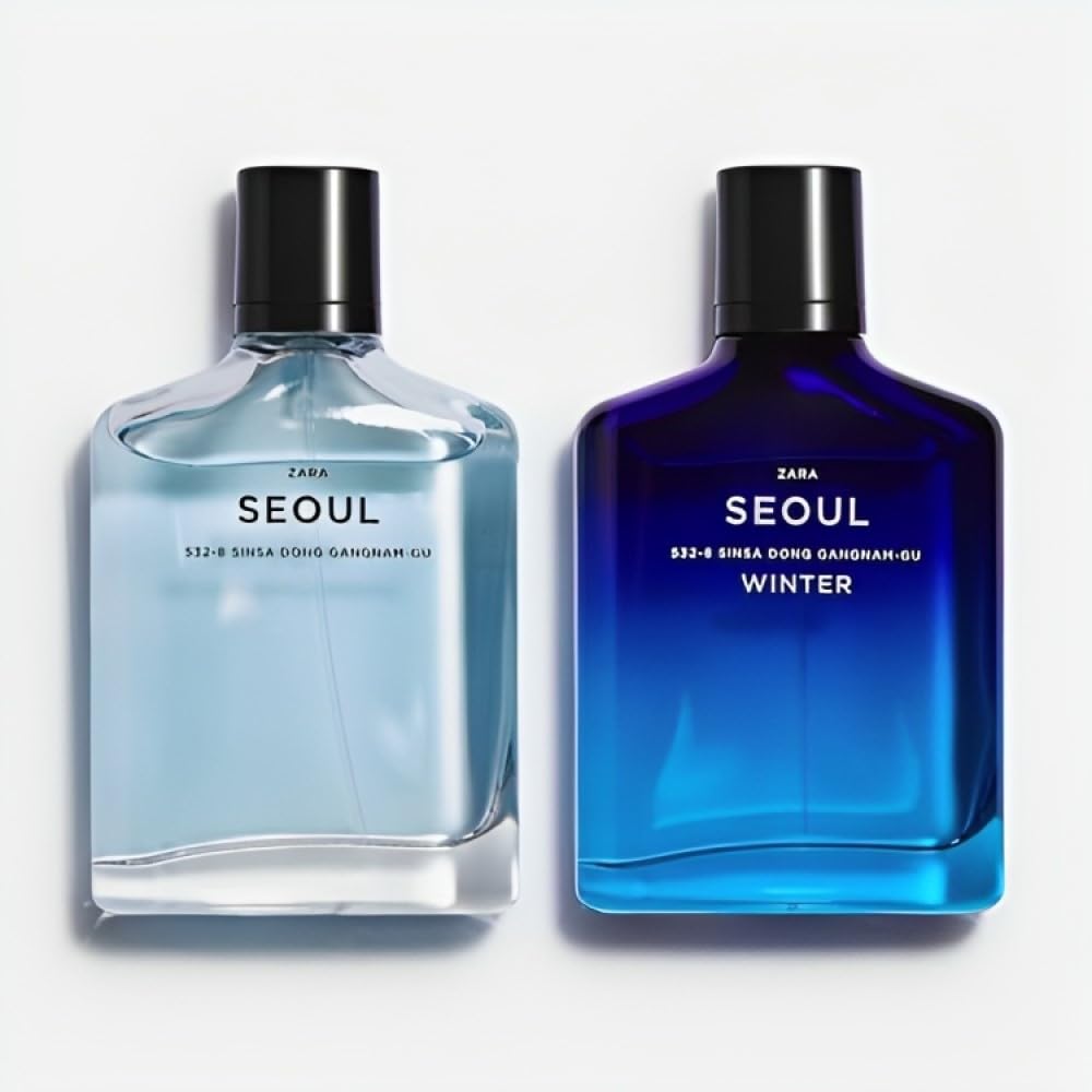 Zara Man Seoul fragrance set packaging, an elegant gift option.