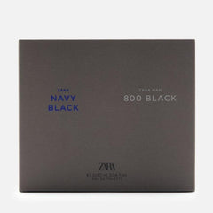 ZARA NAVY BLACK and 800 BLACK set packshot shows two versatile scents.