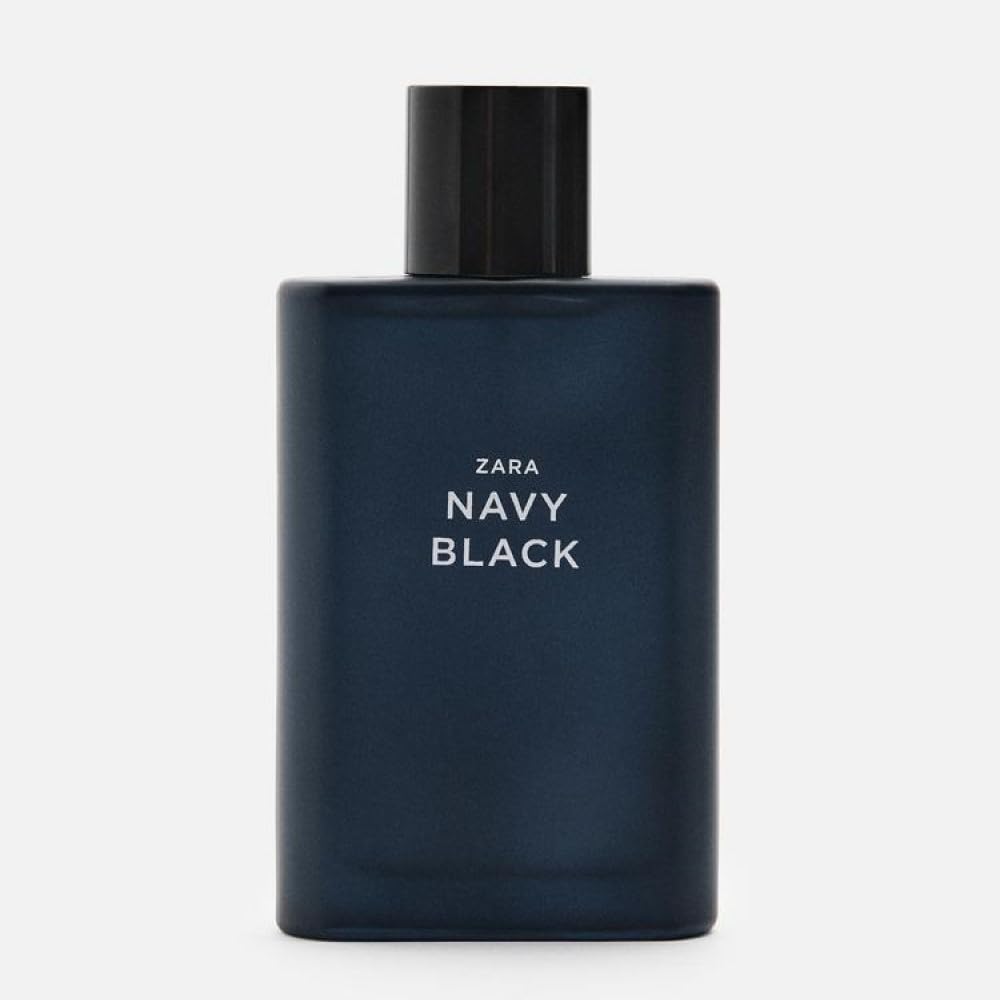 Zara Navy Black EDT heart notes highlight depth and aromatic warmth.
