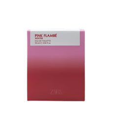 Zara Pink Flambé Winter full bottle on vanity suggests long-lasting fragrance for daily wear.