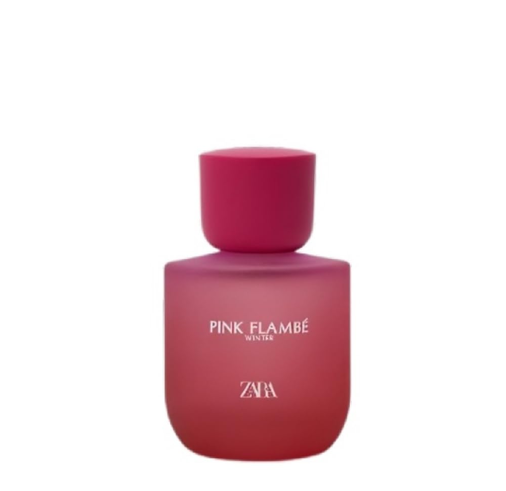Zara Pink Flambé Winter heart notes display violet and rose for velvety femininity.