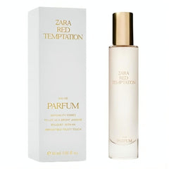 Zara Red Temptation EDP bottle front view highlighting elegant floral-amber profile for daily wear