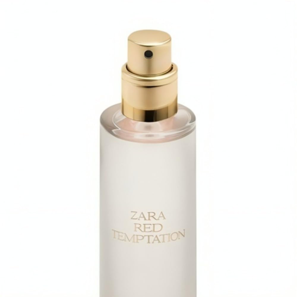Zara Red Temptation EDP side packaging shot suggests gift-ready presentation