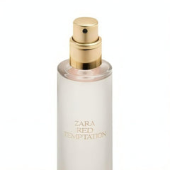 Zara Red Temptation EDP side packaging shot suggests gift-ready presentation