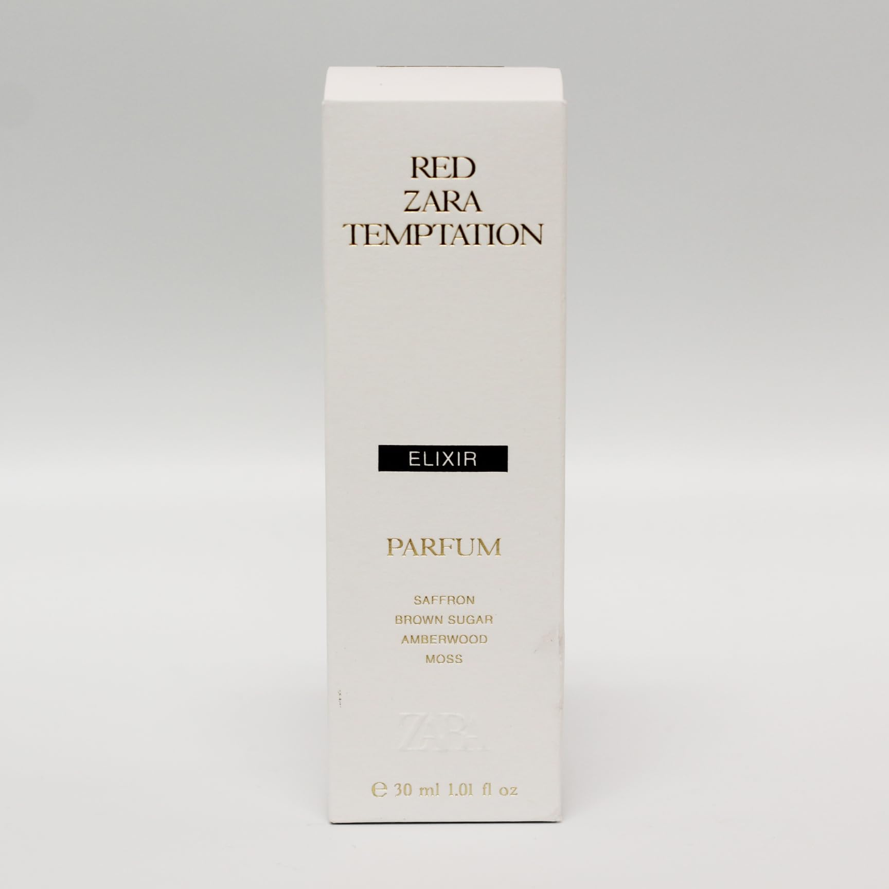 Zara Red Temptation Elixir Parfum jasmine heart reveals elegant femininity for evening wear.